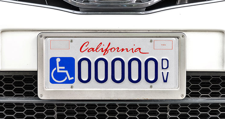 Disabled Veteran License Plate